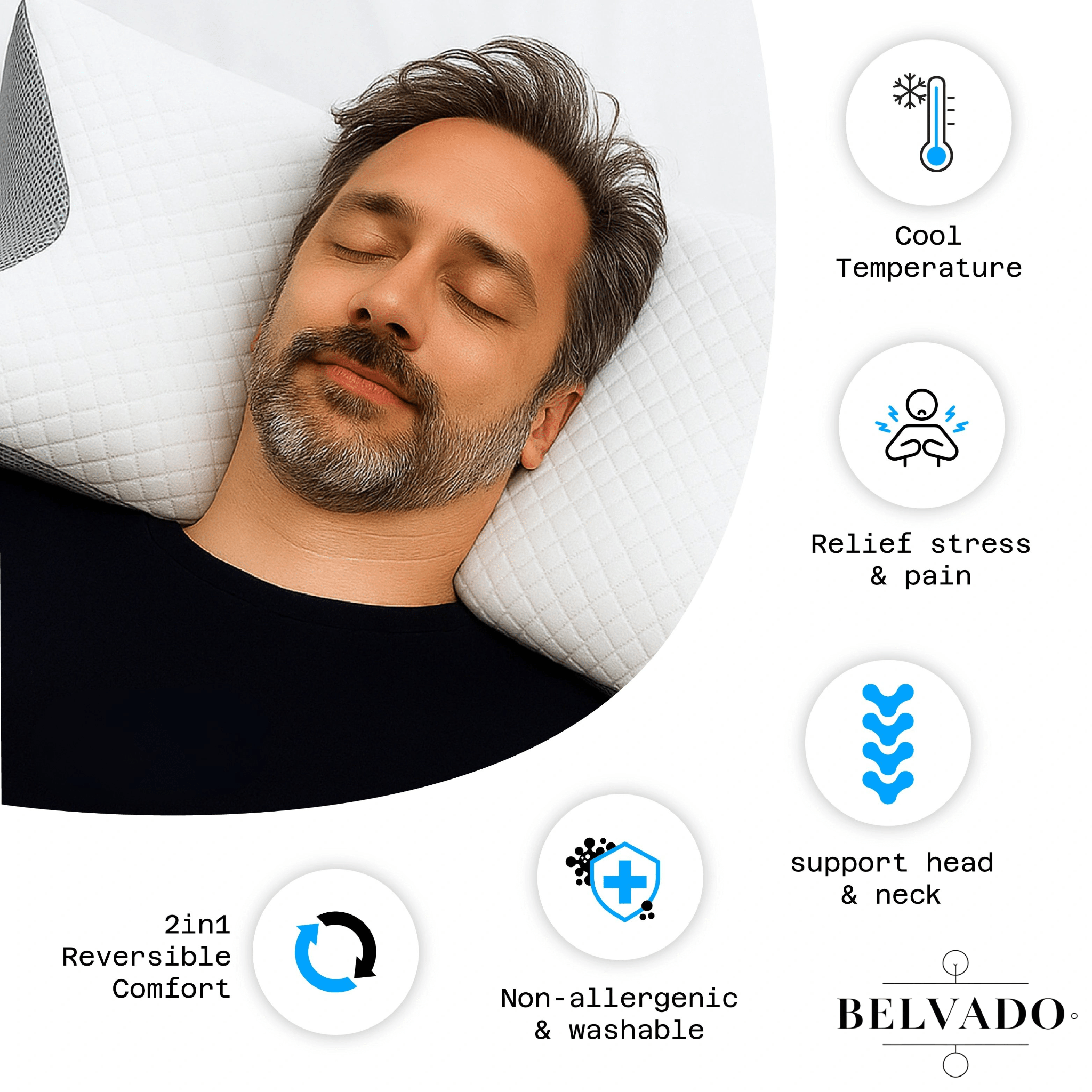 Belvado - Lunexy Contour Relief Pillow - 