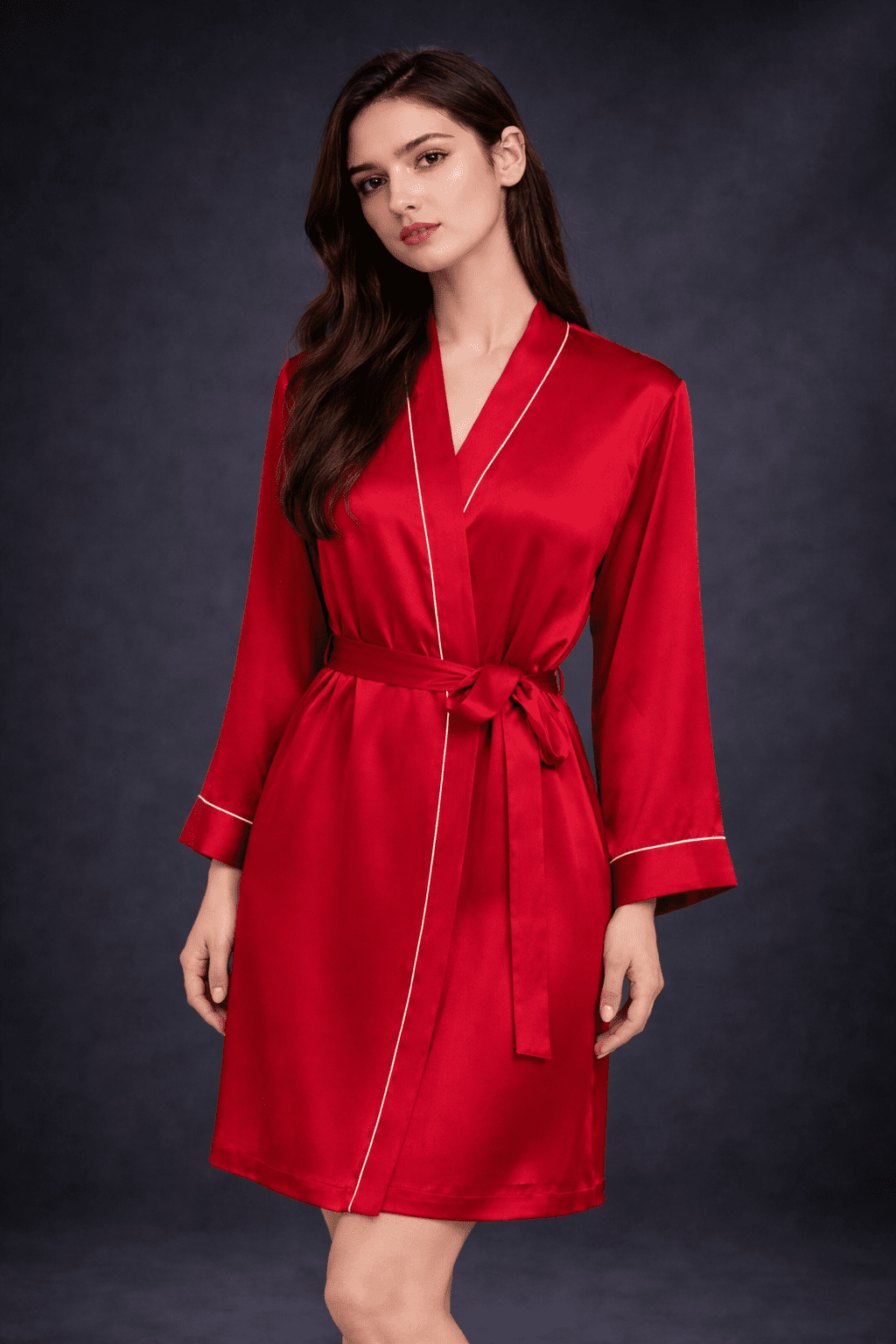Luxurious Mulberry Silk Robe by Belvado - 