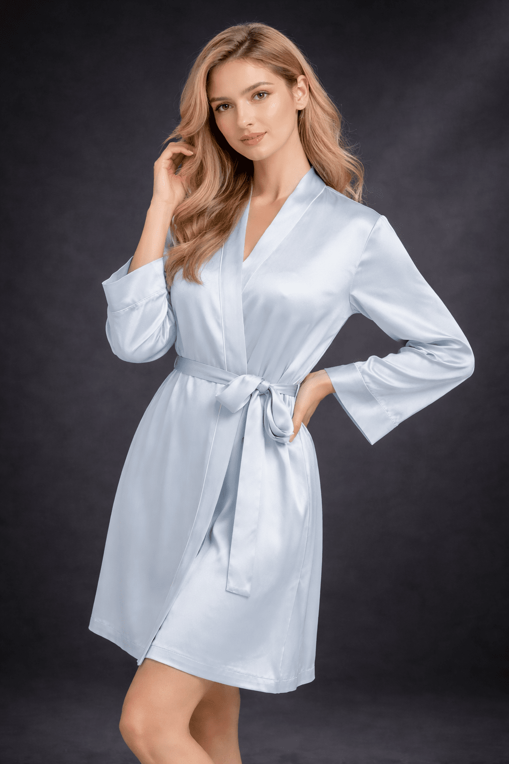 Luxurious Mulberry Silk Robe by Belvado - 